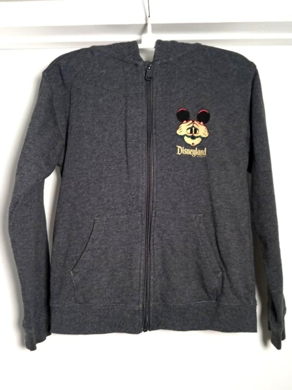 Disney Parks Horrors Haunts & Hayrides Halloween Zip Up Hoodie Kids 9/10
